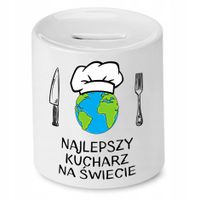 Skarbonka Dla Kucharza Najlepszy Na Świecie Z Nadrukiem Ze Zdjęciem