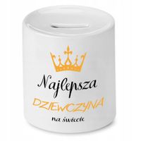 Skarbonka Dla Dziewczyny Najlepsza Na Świecie Z Nadrukiem Ze Zdjęciem