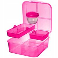 LUNCH BOX ŚNIADANIÓWKA SISTEMA POJEMNIK BOX BENTO 1250ml Z PRZEGRÓDKAMI SOS