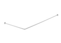 Drążek do zasłony prysznicowej kątowy asymetryczny chrom 2 fra