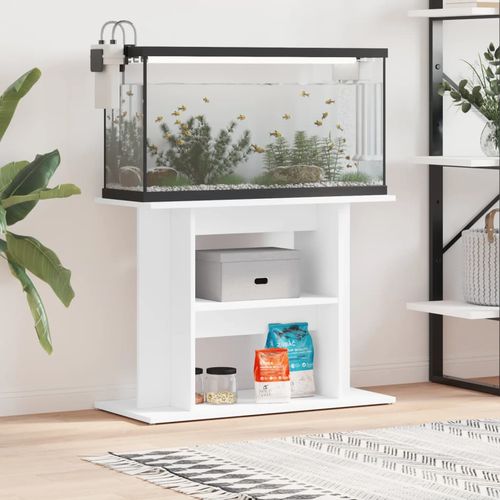 Szafka pod akwarium, biała, 80x35x60 cm na Arena.pl