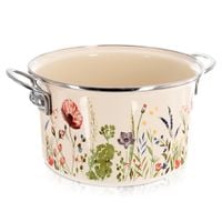 Garnek Emaliowany do Gotowania Tradycyjny na Gaz Indukcję 26 cm 6,5L Maki