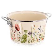 Garnek Emaliowany do Gotowania Tradycyjny na Gaz Indukcję 26 cm 6,5L Maki