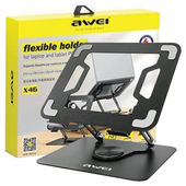 awei uchwyt biurkowy x46 rotacyjny nalaptopa czarny/black