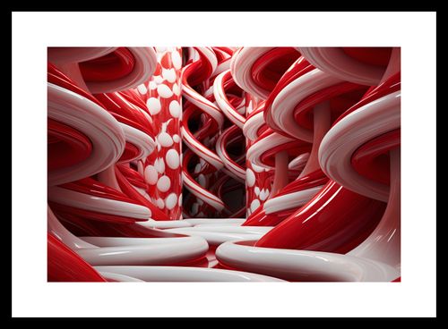 Plakat 30x20cm Czerwone Wiry na Arena.pl