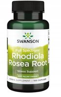 SWANSON RHODIOLA ROSEA ROOT 400mg 100 kapsułek RÓŻENIEC GÓRSKI