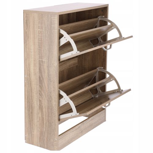 szafka na buty regał 2 komory obuwie komoda pojemna do przedpokoju regał na Arena.pl