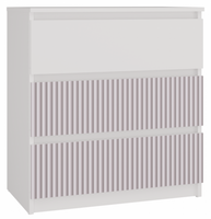 Komoda Do Pokoju Młodzieżowego 3SZ Różowy MALWINA III TS - 3 Kolory