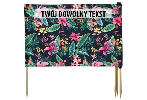 PARAWAN PLAŻOWY Letnie kwiaty z indywidualnym napisem 5 PANELI 44.5 na Arena.pl