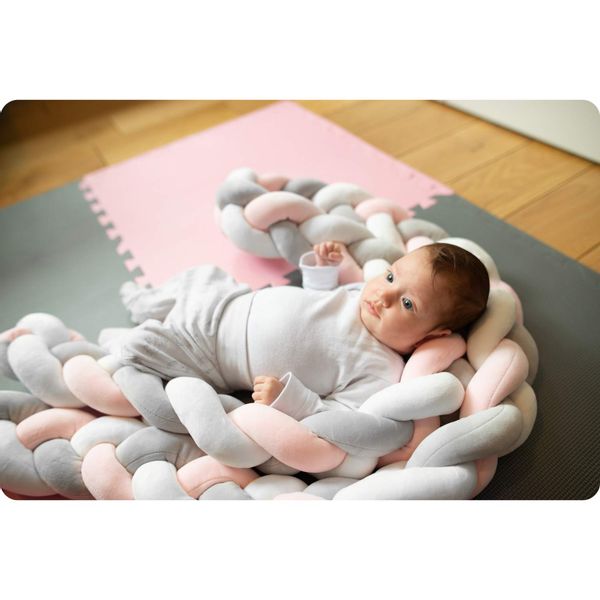 Otulacz do łóżeczka Ricokids 3m - różowy zdjęcie 5