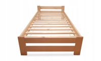 ŁÓŻKO DREWNIANE sosnowe Relax 90x200 + stelaż drewniany