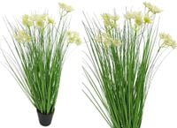 SZTUCZNA TRAWA W DONICZCE GĘSTA FEJKA TRAWA OZDOBNA SZTUCZNE KWIATY 55cm