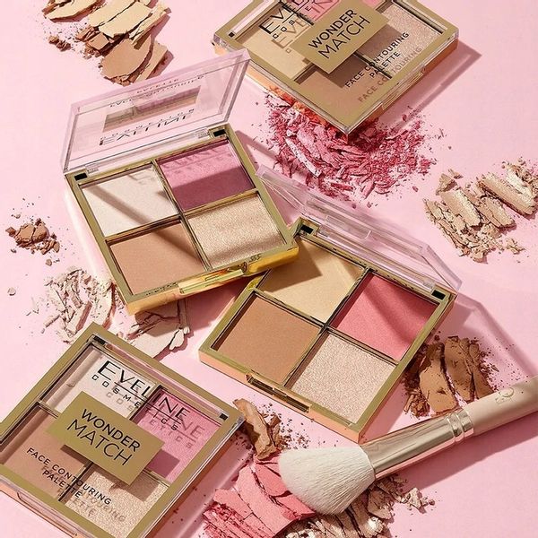 Paleta Do Konturowania Twarzy 01 Eveline Wonder Match zdjęcie 3