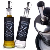 2x Butelka Szklana z Dozownikiem na Oliwę Ocet do Oliwy Octu Dozownik 300ml