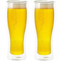 2 x Szklanki termiczne do piwa 2szt MGHome Dolce 500ml