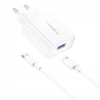 2 x Ładowarka Sieciowa Foneng EU13 18W USB-C Szybkie Ładowanie + Kabel