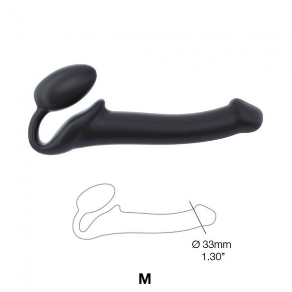 Strap-on-me Silicone bendable strap-on Black M zdjęcie 1
