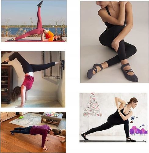 SKARPETKI DO JOGI SKARPETKI DAMSKIE DO TAŃCA DO TAŃCA PILATES x 3 pary na Arena.pl