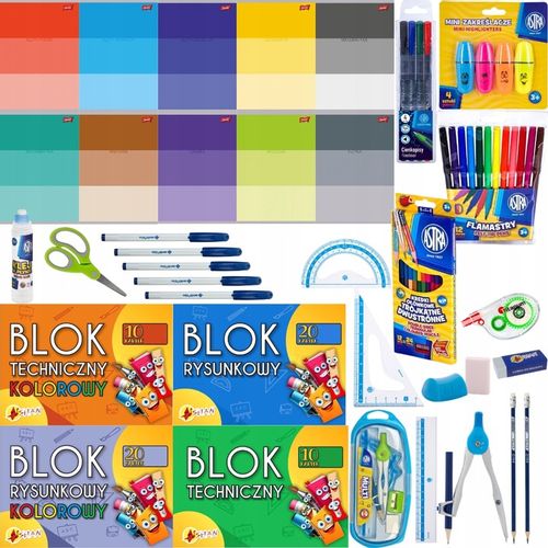 Wyprawka szkolna z zeszytami 4-8 XXL na Arena.pl