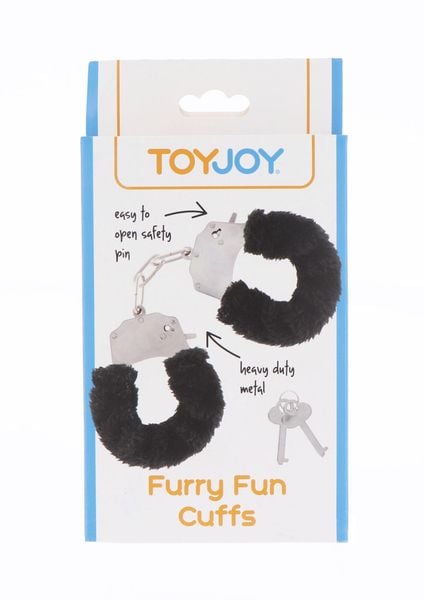 Furry Fun Cuffs Black zdjęcie 2