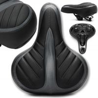 MIĘKKIE SIODEŁKO ROWEROWE NA SPRĘZYNACH + JARZMO DO MOCOWANIA