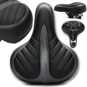 MIĘKKIE SIODEŁKO ROWEROWE NA SPRĘZYNACH + JARZMO DO MOCOWANIA