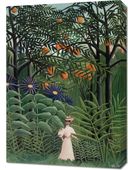 Obraz 50x70cm Woman Walking, Rousseau Vintage do Salonu