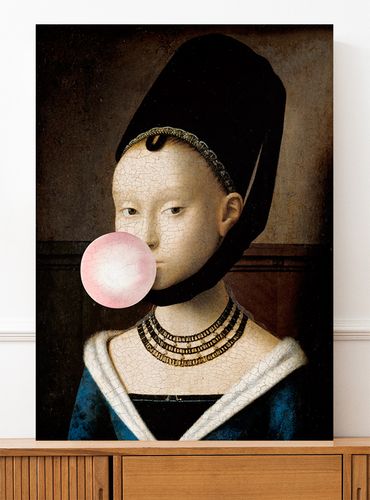 Plakat portret z balonem pop art 29,7x42 cm A3 na Arena.pl