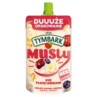 Tymbark Musly ryż płatki owsiane jabłko banan aronia wiśnia jogurt170g