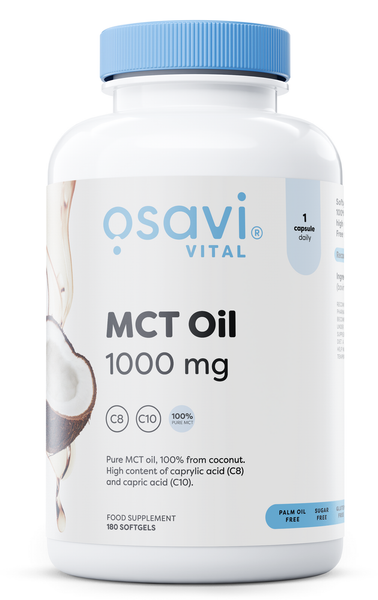 Osavi MCT Oil, 1000mg - 180 kaps. zdjęcie 1