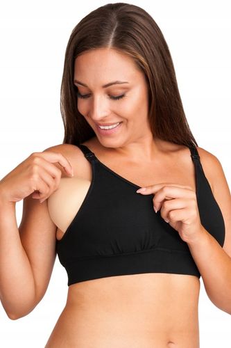 Biustonosz miękki do karmienia duo czarny XXL na Arena.pl