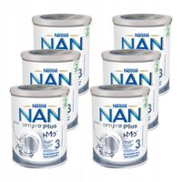 NAN OPTIPRO Plus 3 HMO Produkt na bazie mleka dla małych dzieci 6x 800 g