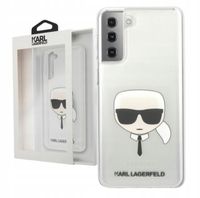ETUI SILIKONOWE CASE GALAXY S21+ KARL LAGERFELD TRANSPARENT KOLEKCJA KARL'S