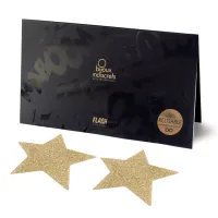 bijoux indiscrets flash star gold - złote naklejki dekoracyjne wielorazowe