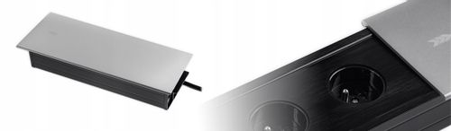 Gniazdo blatowe do biurka chowane rozsuwany mediaport USB SPS-S24S na Arena.pl