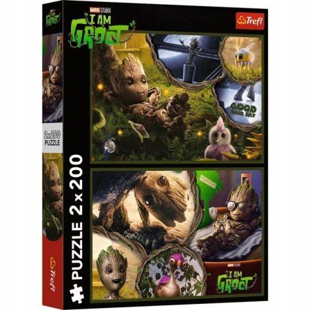 Puzzle 2 x 200elem. Ja jestem Groot Trefl zdjęcie 4