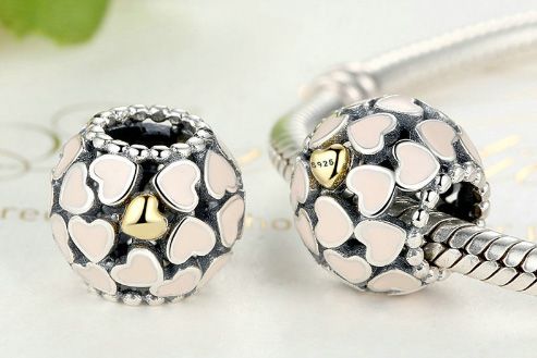 Charms do Pandora "Pudrowy Róż" na Arena.pl