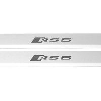 Listwa progowa AUDI A5 B9 RS5 Stal nierdzewna 304 mat z czarnymi literami