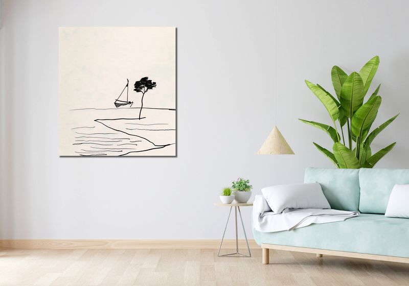 Obraz 90x100cm Spokój Przybrzeżny zdjęcie 2