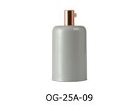 OPRAWKA E27 OSŁONKA DEKORACYJNA METALOWA POŁYSK JASNY SZARY + MIEDŹ