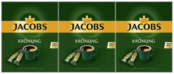 Jacobs Kronung kawa w saszetkach rozpuszczalna 3x20 saszetek 36g z Niemiec zdjęcie 1