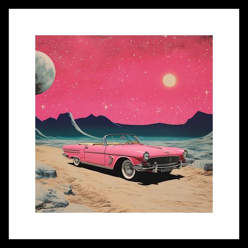 Plakat 30x30cm Kabriolet W Kosmosie na Arena.pl