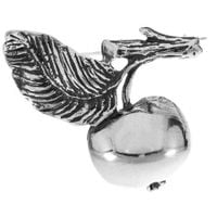 SREBRNA BROSZKA JABŁKO SREBRO PRÓBY 925