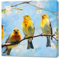 Obraz 100x100cm Wiosenne Pogwizdy