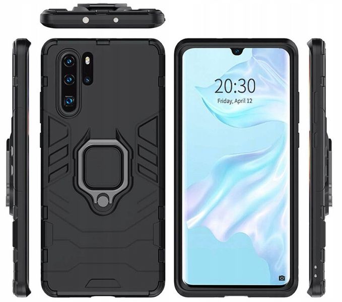Spacecase X-Ring Huawei P30 Pro Czarny zdjęcie 5