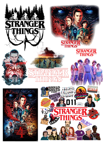Duży Zestaw Mega Tatuaży zmywalnych - Stranger Things na Arena.pl