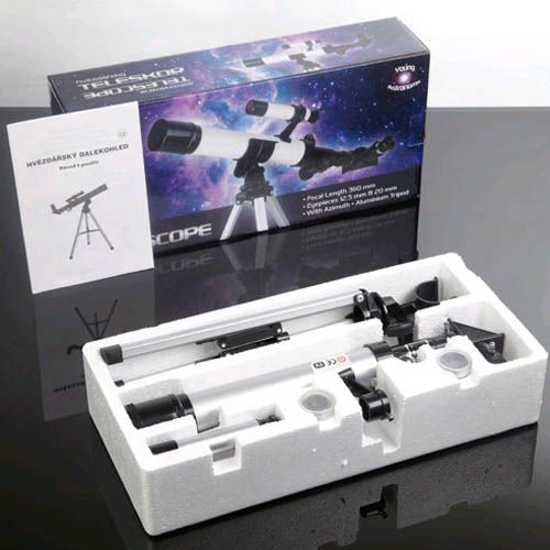 Teleskop astronomiczny edukacyjna luneta obserwacyjna obiektyw statyw zoom na Arena.pl