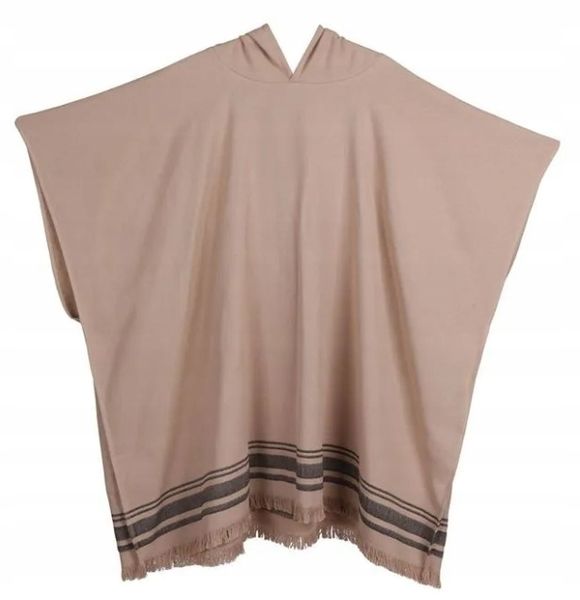 Febronie Poncho Faro (brązowe) zdjęcie 2