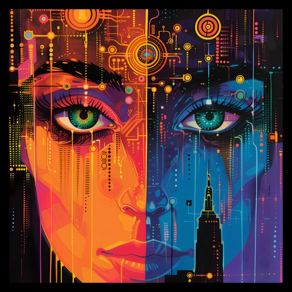 Plakat 30x30cm Cyfrowa Psyche zdjęcie 2