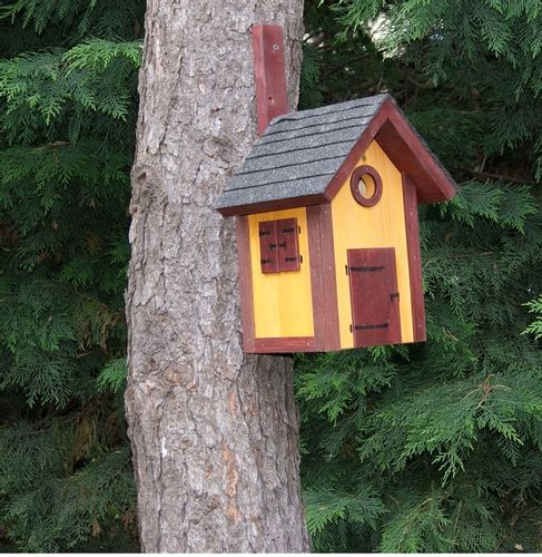Domek dla ptaków - budka lęgowa .Drewniany. na Arena.pl